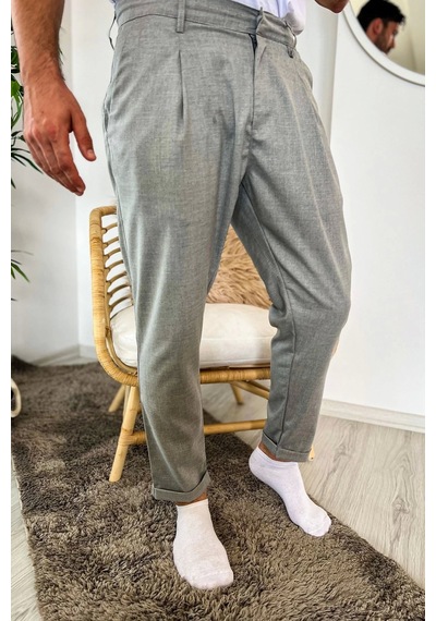 Saklımoda Chekcich Jogger Pantolon Grı Çok Renkli