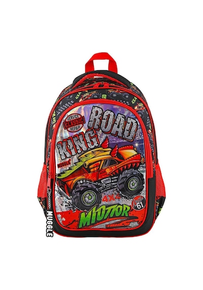 Muggle 2 Bölmeli King Road Okul Sırt Çantası Mu-9128