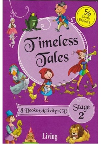 Stage 2 - Timeless Tales 8 Books + Activity + CD- Living English Dictionary