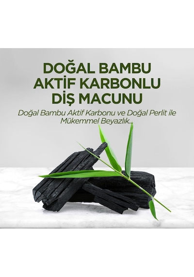 Eyüp Sabri Tuncer Doğal Bambu Aktif Karbonlu Diş Macunu 3 x 90 ML