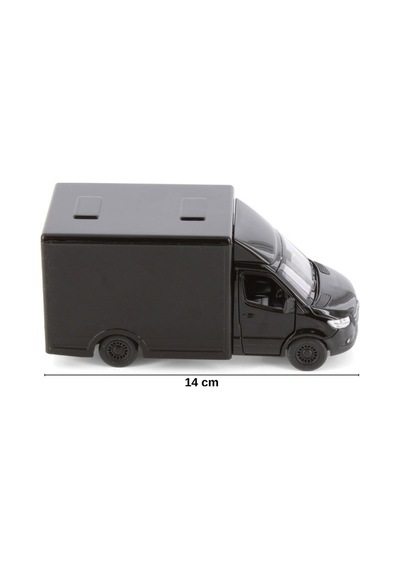 Mercedes-benz Sprinter 1:48 Ölçek Çek Bırak Metal Kargo Kamyoneti Oyuncak Araba 14 Cm
