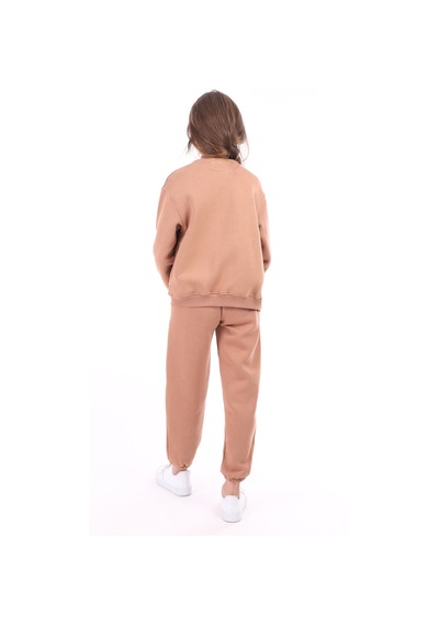 Toontoy Kız Çocuk Kahverengi Dik Yaka Fermuarlı Düşük Omuz Örme Hırka - 2 İplik Şardonlu Kahverengi Toontoy Kız Çocuk Kahverengi Dik Yaka Fermuarlı Düşük Omuz Örme Hırka - 2 İplik Şardonlu Kahverengi