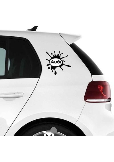 Oto Sticker Leke Boya Akıntısı Görüntülü Araba Markalı