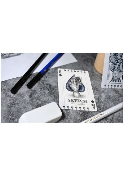 Bicycle Sketch Artist Series Glided Oyun Kağıdı İskambil Kartları