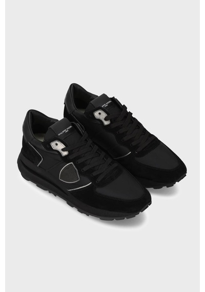 Philippe Model Süet Detaylı Sneaker Ayakkabı Erkek Ayakkabı Tklun001 Siyah