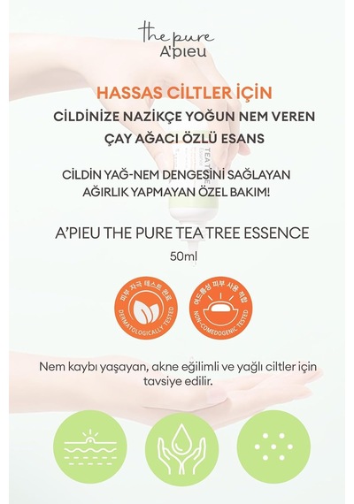 Mıssha Yağlanma Ve Sivilcelenme Eğilimli Ciltler İçin Nemlendirici Esans The Pure Tea Tree Essence