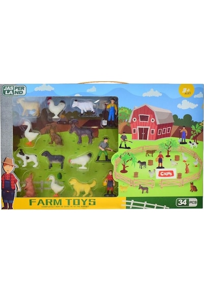 Farm Toys 34 Parça Çiftlik Hayvanları Seti