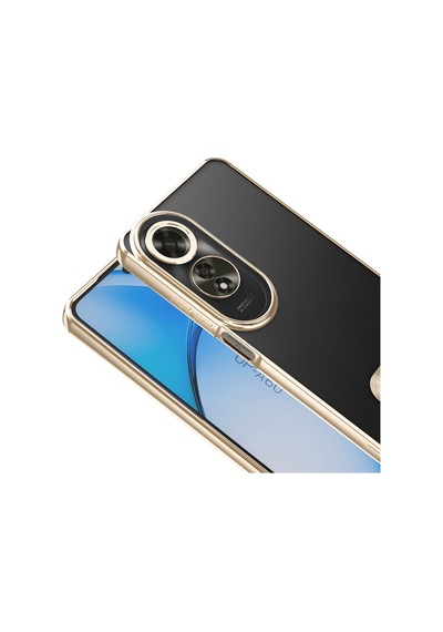 Oppo A60 Kılıf Kamera Lens Korumalı Logo Gösteren İnce Hafif Pazarplus Gümüş