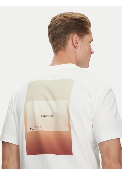 Calvin Klein Calvın Kleın Erkek T-shırt K10k114158-yaf Beyaz