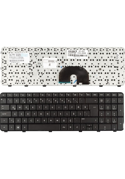 HP Uyumlu Pavilion Dv6-6B03Et, Dv6-6B04St Notebook Klavye (Siyah Tr) Siyah - Çerçeveli