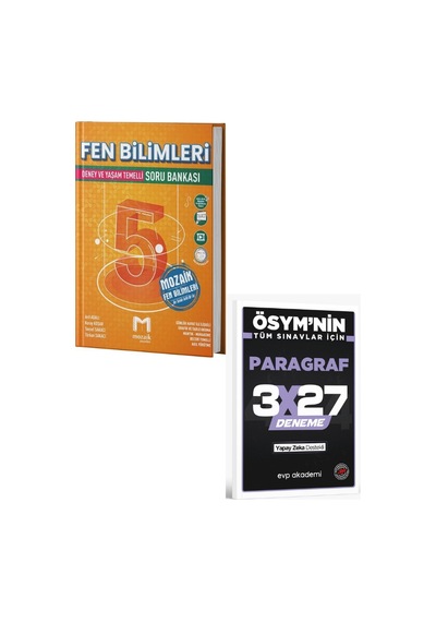 Mozaik 2027 5. Sınıf Fen Bilimleri Soru Bankası+ Evp Akademi Paragraf
