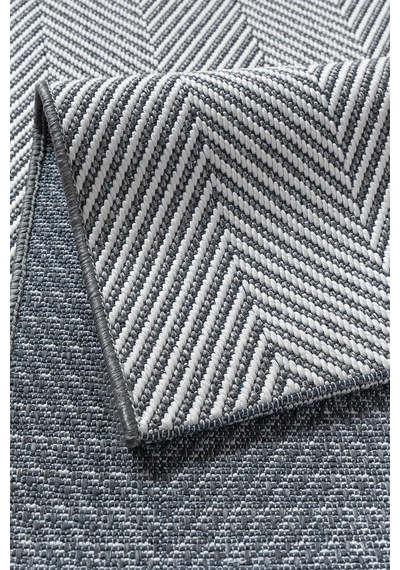 Elit Premium Sisal Jut Halı 1002 - Antrasit Balık Sırtı Desen Gri-krem Gri - Krem