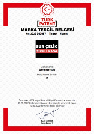 Sur Çelik Para Kasaları 55 Cm 90 Kg Sur Çelik Para Kasası Para Gözlü
