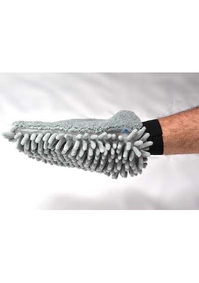 Spark 7050 Mikrofiber Şönil Oto Temizlik Ve Kurulama Eldiveni Gri 1 Adet