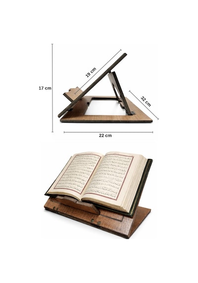 Masaüstü Ahşap Rahle Katlanabilir Rahle Tabletlik Masa Üstü Rahle Kitap Okuma Standı Ahşap Sayfa Tutucu Aparatlı