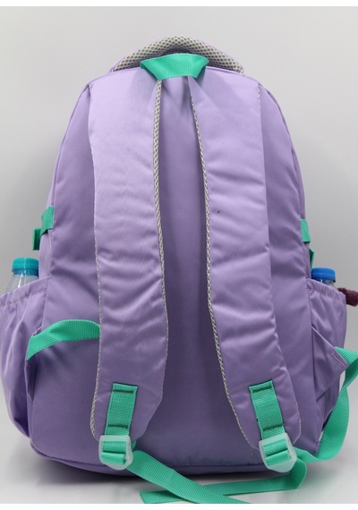 Özel Su İtici Kumaş Unisex Lila-yeşil Okul Sırt Çantası 34500