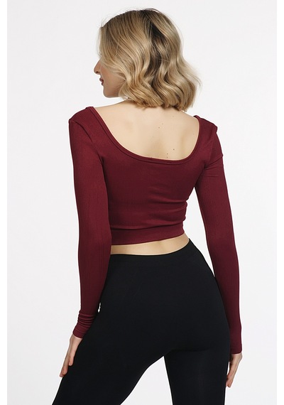Doremi Seamless Straplez Uzun Kollu Fitilli Büstiyer 001