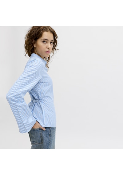 Kadin Baglama Detayli Gömlek - Caro - 12290672 Blissful Blue