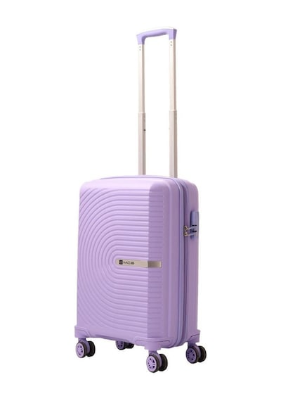 Mçs Bavul Orta Ve Kabin 2li Set Kırılmaz Silikon Valiz V374 Lila Lila