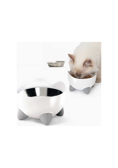 Catit - 441 - Pixi Hazneli Çelik - Spt-gld - Mama Kabı