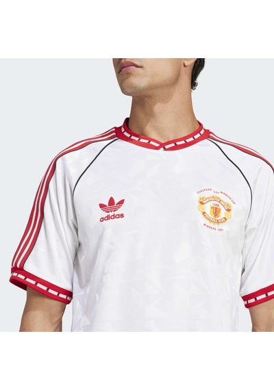 Adidas Jf0376 Mufc A Jsy 91 Erkek T-shirt Beyaz