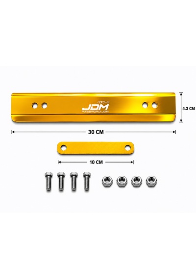 Sarı Jdm Metal Plakalık Üniversal Uyumlu 0