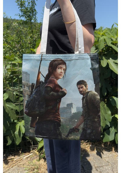 Zipzap The Last Of Us V3 Çift Taraflı Kanvas Baskı Bez Çanta Bilgisayar Oyun Video Oyunu