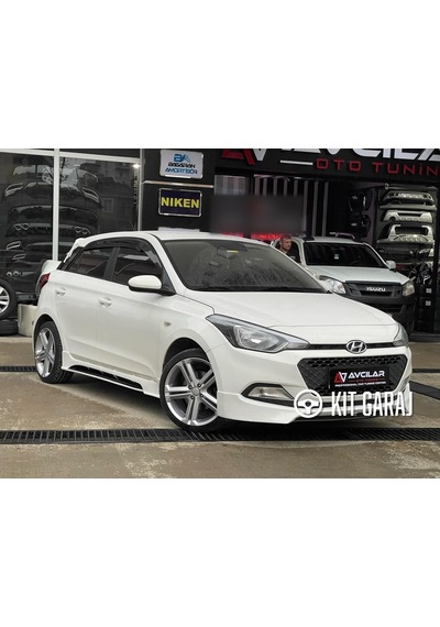 Kit Garaj Hyundai İ20 2015-2019 Boyasız Plastik Custom V2 Marşpiyel Takımı