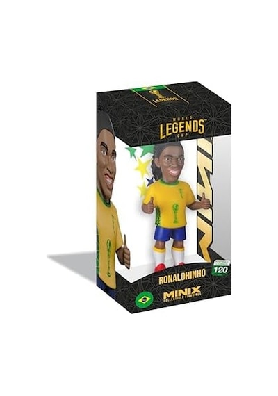 Mınıx - Football Legends - Dünya Efsaneleri Şampiyonası 120 - Brezilya - Ronaldinho - Koleksiyon Figürü 12 Cm