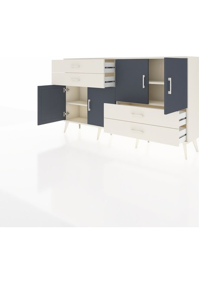 Arges Konsol 3 Raflı 4 Çekmeceli 4 Kapaklı 176x30x99 Aytaşı-antra Aytaşı-antrasit/aytaşı Arges Konsol 3 Raflı 4 Çekmeceli 4 Kapaklı 176x30x99 Aytaşı-antra Aytaşı-antrasit/aytaşı