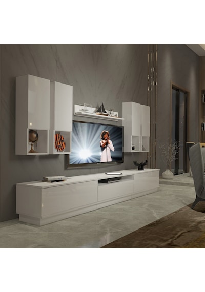 Decoraktiv Trendstyle 8das Slm Tv Ünitesi Tv Sehpası Beyaz