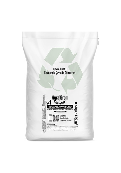 Ayrex Agragron Vegan Lawn Food%100 Bitkisel Menşeli Çim Gübresi/doğal Çim Coşturan Gübre 6 Kg Alman Lisanslı 0,250