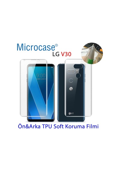 LG Uyumlu V30 Full Ön Arka Kaplama Tpu Soft Koruma Filmi