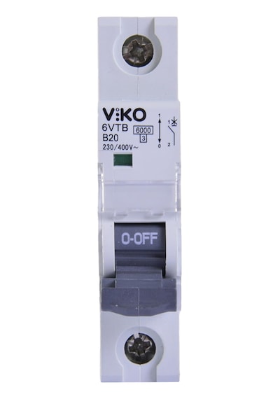 Viko 6vtb-1b20 Otomatik Sigorta 6ka B Tipi 1 Kutup 20a 10