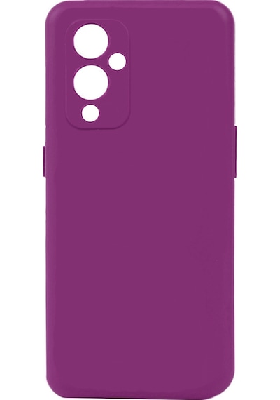 Ekılıf - One Plus 9 Uyumlu Kılıf Mat Soft Esnek Biye Silikon - Mor