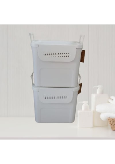Geseus Motek Mybox 2x30 Litre Kulplu Çok Amaçlı Organizer Saklama Kutusu-mt-35 001