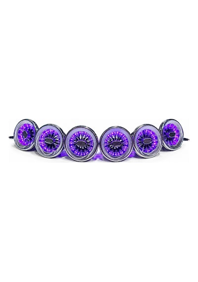Vıp Universal Led Ambiyanslı Araç Klima Menfezi Bluetooth Kontrol 6 Li Set 9-10cm Çap