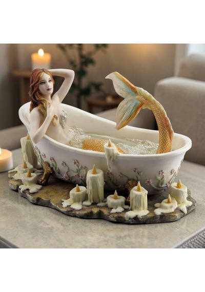 Dekoratif Denizkızı Biblo Wise Veronese Mitolojik Poliresin Obje 22 Cm .