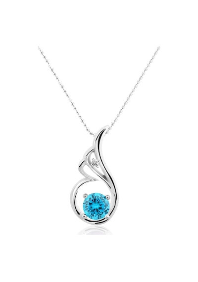 Chavin Topaz Melek Kanadı Gümüş Kolye Ev97tpz Beyaz