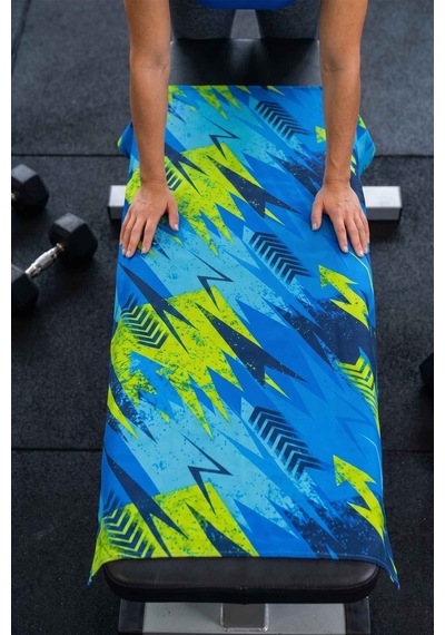 Sports Dijital Baskılı 50x100 Cm Spor Havlusu Sport1 Mavi