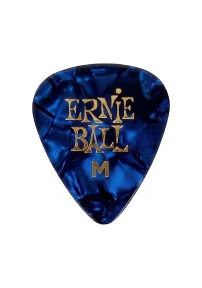 Ernie Ball P09166 Pearloid Medium Mavi Gitar Pena 3 Adet 0,72mm