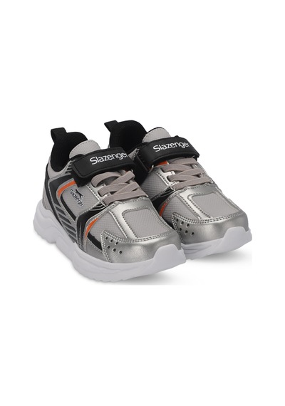 Slazenger KENDALL Çocuk Cırt Cırtlı Gri / Siyah Günlük Spor Ayakkabısı