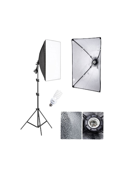 Deyatech Youtube Video Softbox Sabit Işık Seti Sürekli Işık 50X70