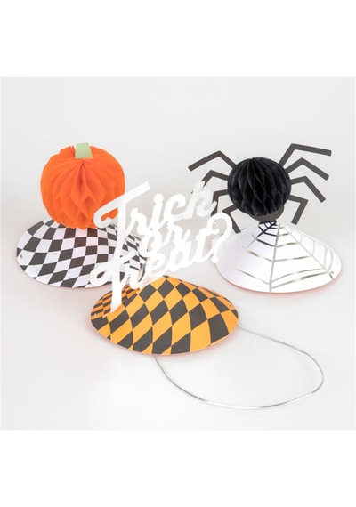 Meri Meri - Halloween Party Hats - Cadılar Bayramı Parti Şapkaları 6'lı 0 - 99