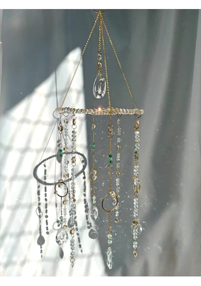 Gğneş Kapanı, Cam Süs Kristal Dekoratif Obje, El Yapımı Işık Yansıtıcı, Balkon Süsü , Estetik Avize Kristali Süs ,suncatcher Tek Parça