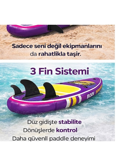 Paddle Board Sup Vr Cat Edition Bodi Cyber Şişme Stand 350x84x15cm Full Set Hediyeli