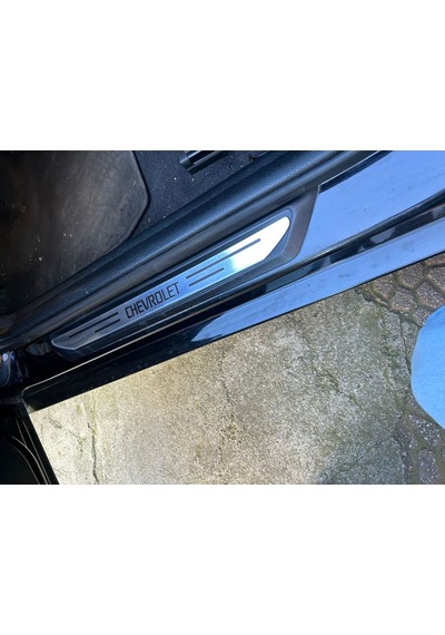 Chevrolet Kalos Özel Kapı Eşik Yazısı Krom