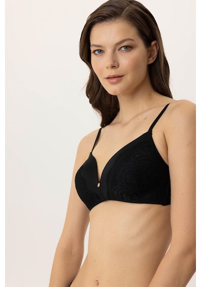 Pierre Cardin Lingerie Paris Boş Kap Regular Sütyen Takım Siyah