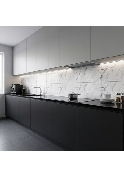 30x60 Cm Kendinden Yapışkanlı Duvar,banyo,tezgah Arası Mermer Desen -24 Adet 30 X 60 Cm