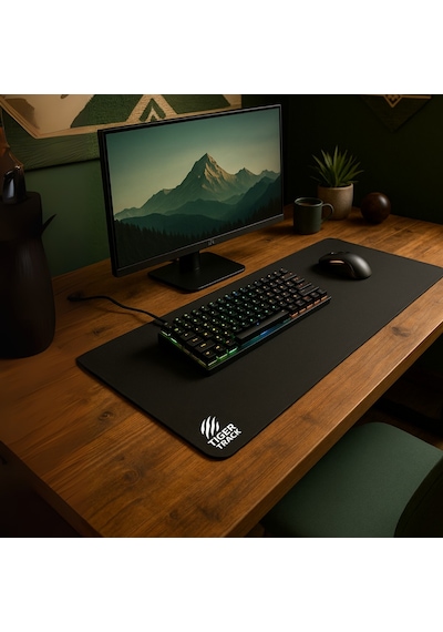Tıger Track Gaming Mouse Pad 45x40 Cm Pürüzsüz Yüzey, Profesyonel Oyun Deneyimi